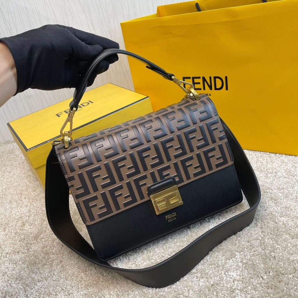 Fendi Tasche Kan U Shoulder Bag - Griserik