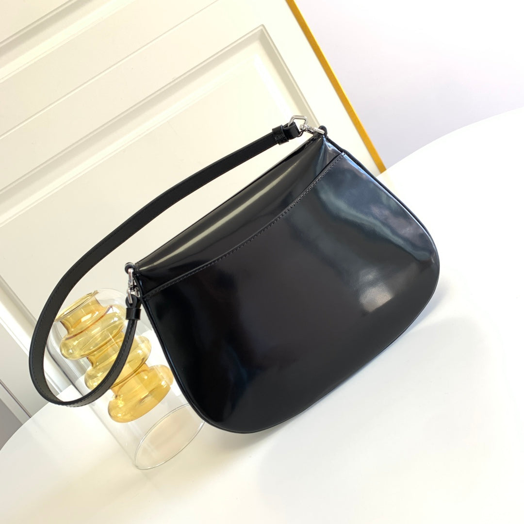 Prada Milano Flap Bag Brushed Leather 23cm - Griserik