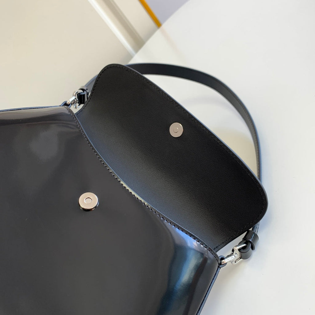 Prada Milano Flap Bag Brushed Leather 23cm - Griserik