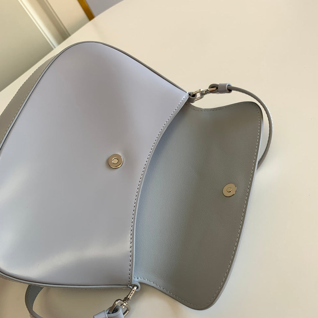 Prada Milano Flap Bag Brushed Leather 23cm - Griserik