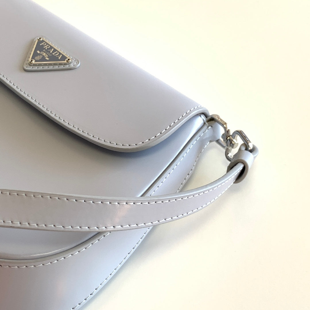 Prada Milano Flap Bag Brushed Leather 23cm - Griserik