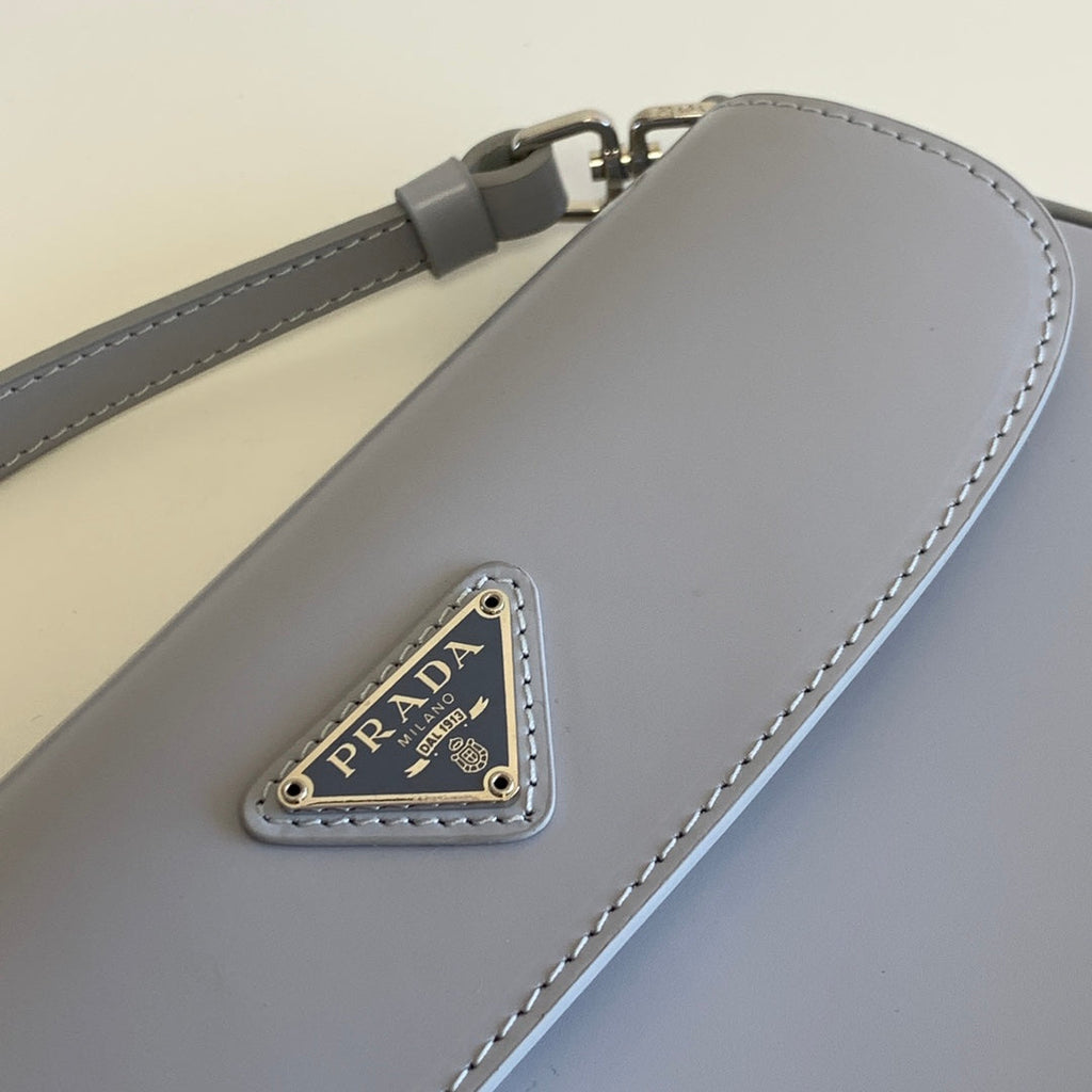 Prada Milano Flap Bag Brushed Leather 23cm - Griserik