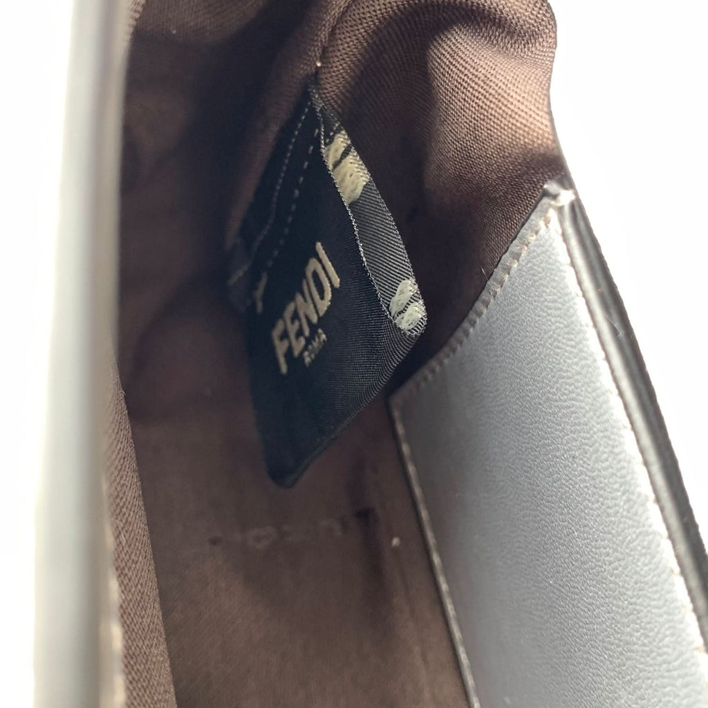 Fendi Baguette Mini Leather Crossbody Bag 19cm - Griserik