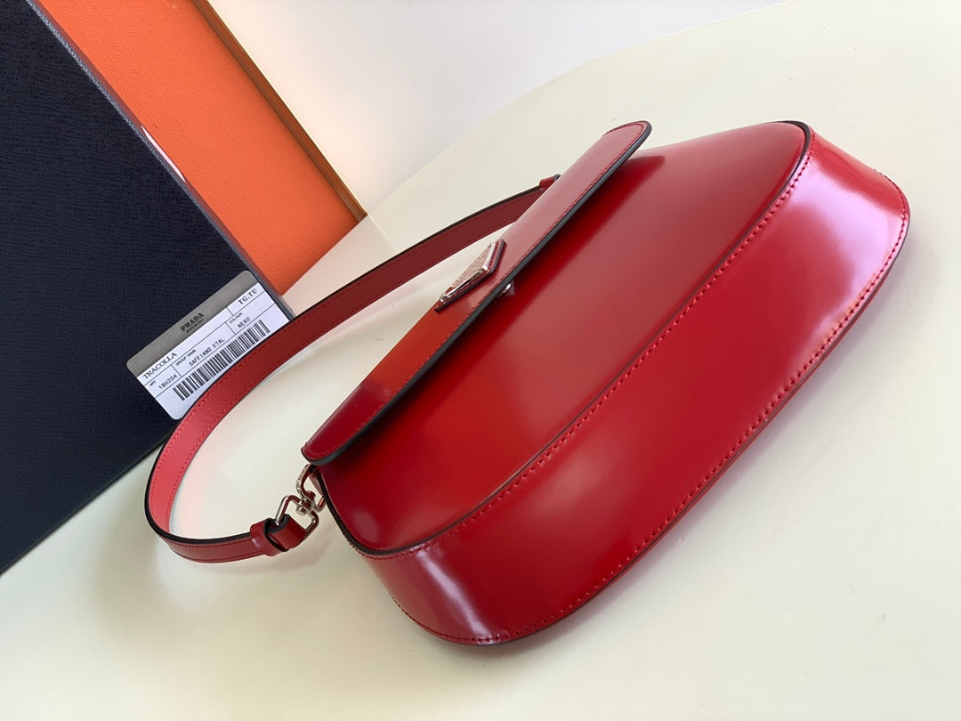 Prada Milano Flap Bag Brushed Leather 23cm - Griserik