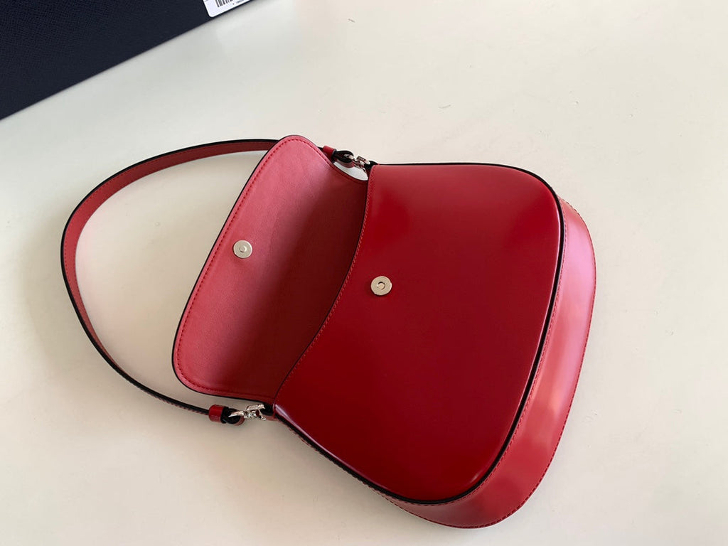 Prada Milano Flap Bag Brushed Leather 23cm - Griserik