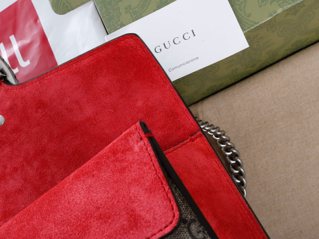 Gucci GG Dionysus Canvas Shoulder Bag - Griserik