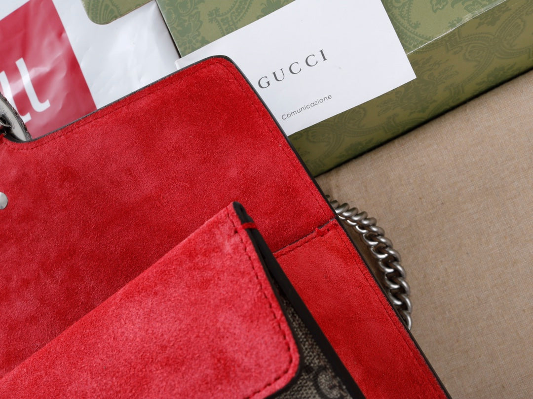 Gucci GG Dionysus Canvas Shoulder Bag - Griserik