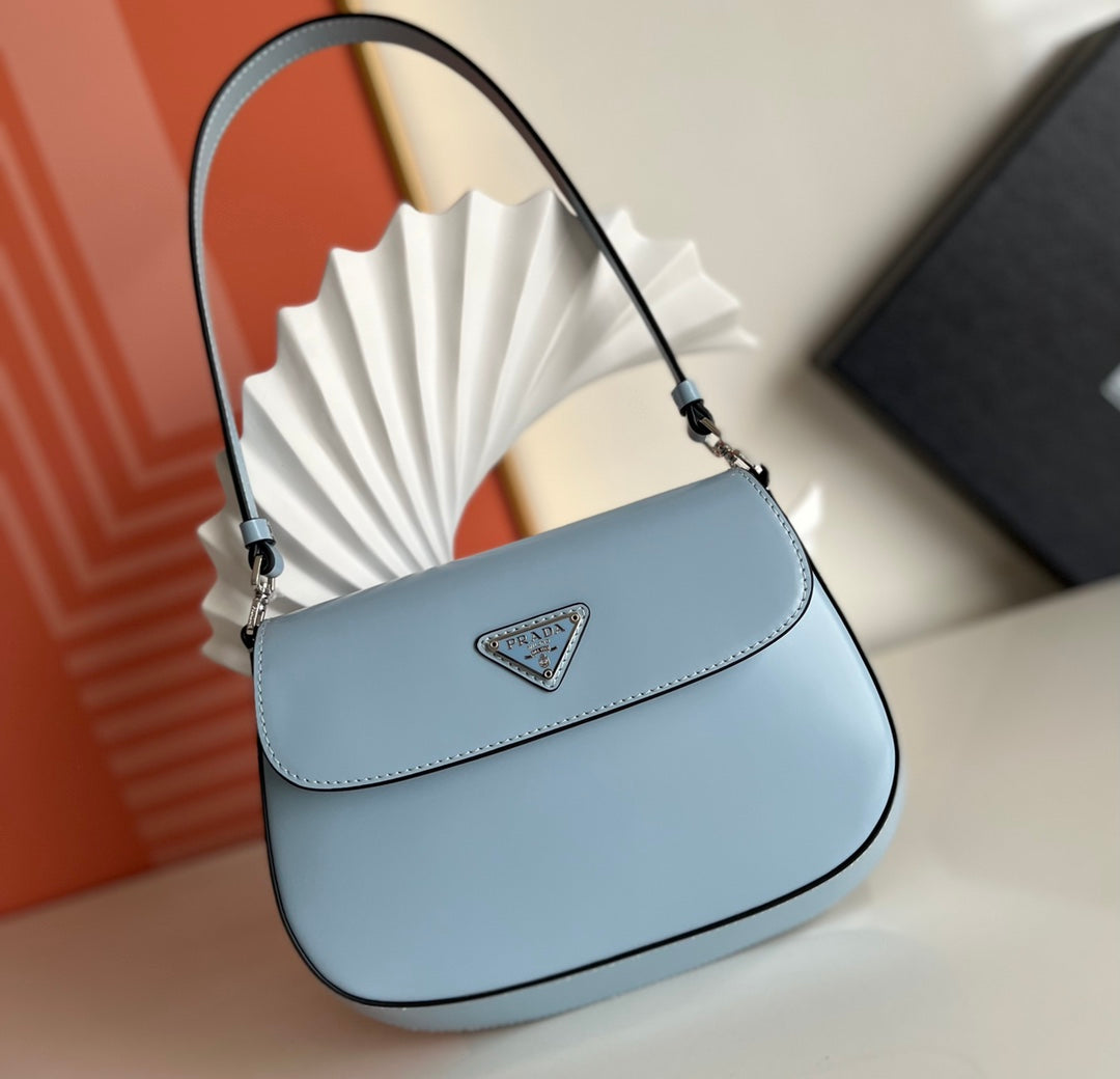 Prada Milano Flap Bag Brushed Leather 23cm - Griserik