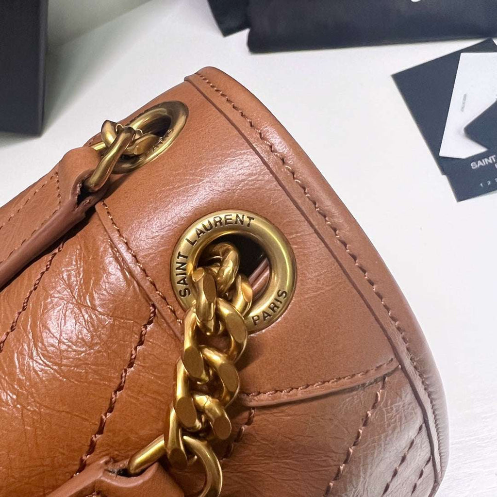 Ysl Saint Laurent Niki Bag Vintage Leather 28 - Griserik