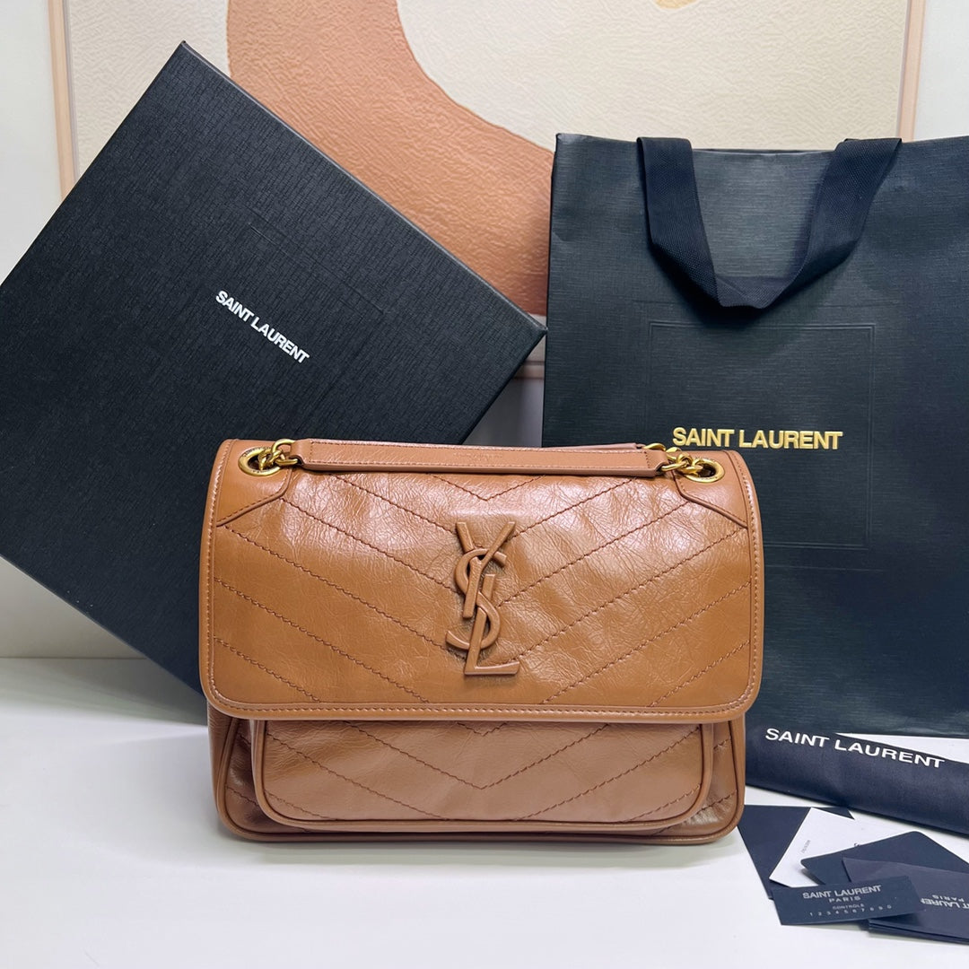 Ysl Saint Laurent Niki Bag Vintage Leather 28 - Griserik