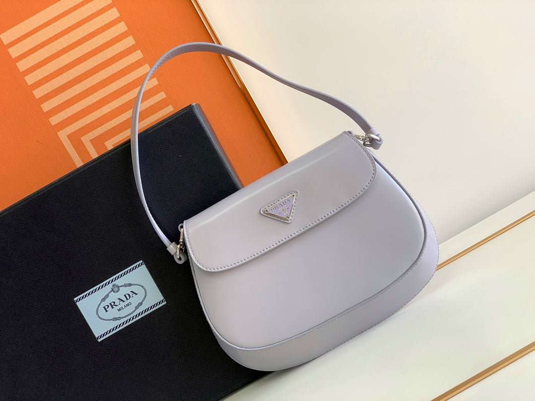 Prada Milano Flap Bag Brushed Leather 23cm - Griserik