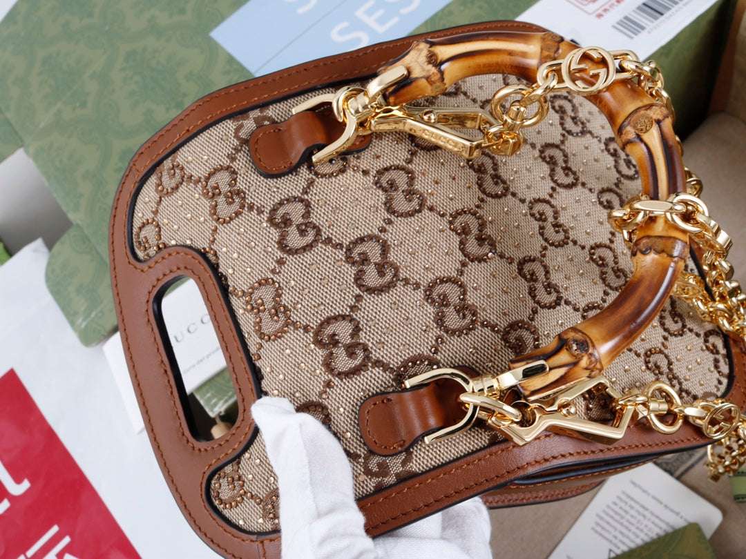 Gucci GG Bamboo 1947 mini Bag - Griserik