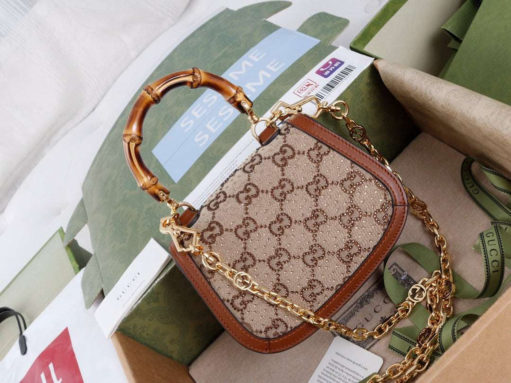 Gucci GG Bamboo 1947 mini Bag - Griserik