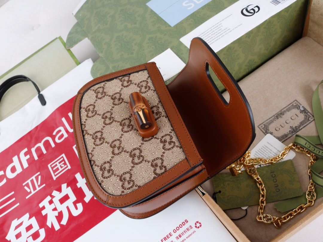 Gucci GG Bamboo 1947 mini Bag - Griserik