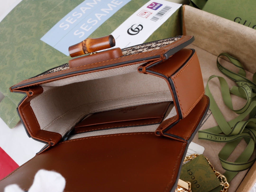 Gucci GG Bamboo 1947 mini Bag - Griserik