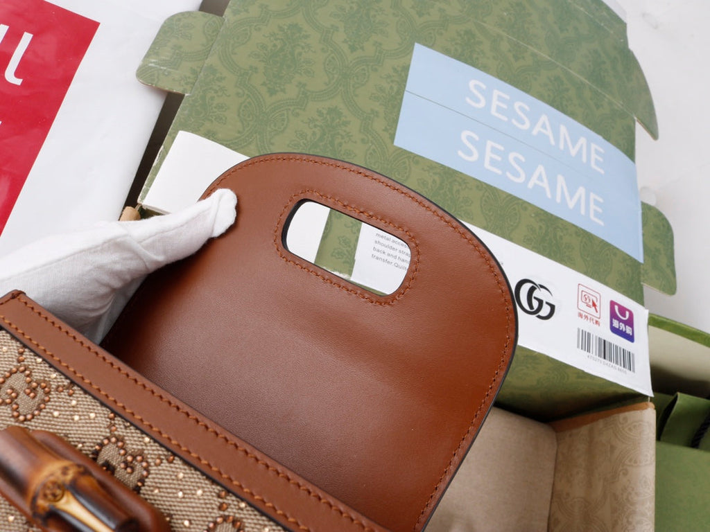 Gucci GG Bamboo 1947 mini Bag - Griserik