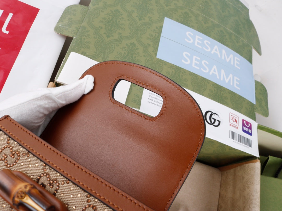 Gucci GG Bamboo 1947 mini Bag - Griserik