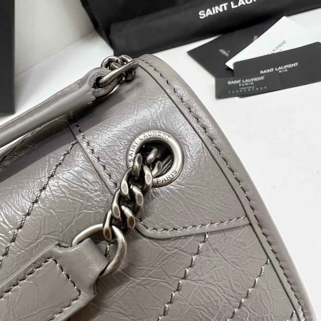 Ysl Saint Laurent Niki Bag Vintage Leather 21 - Griserik