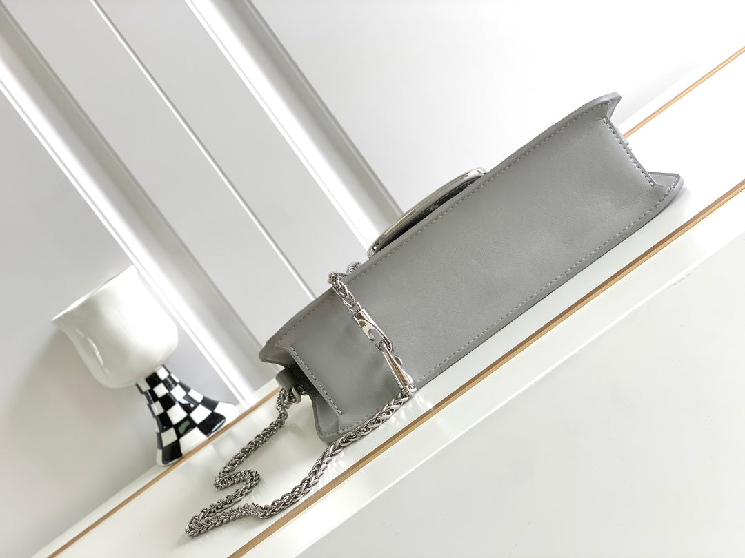 Valentino Garavani Small Locò Shoulder Bag - Griserik