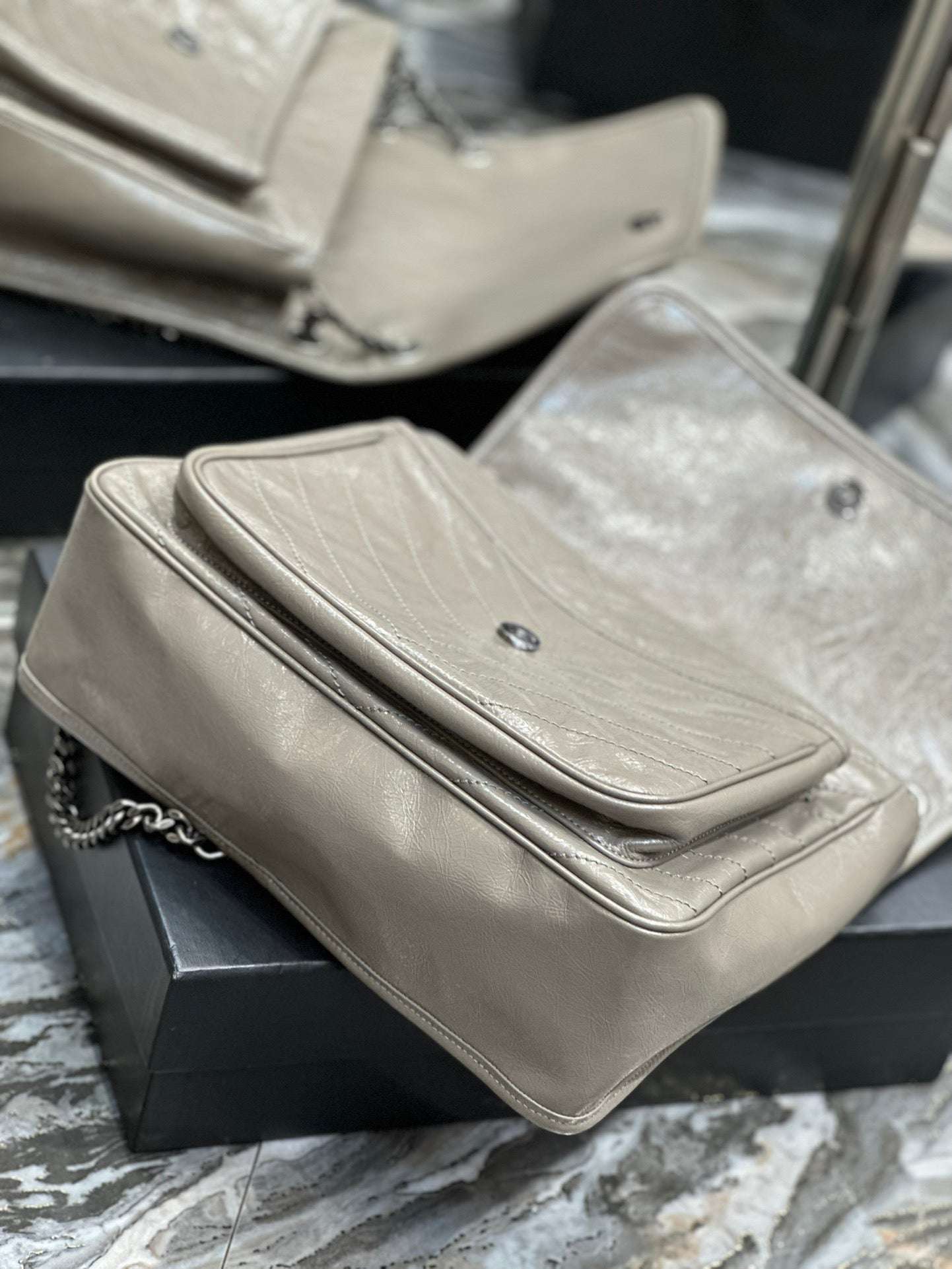 Ysl Saint Laurent Niki Bag Vintage Leather 32 - Griserik