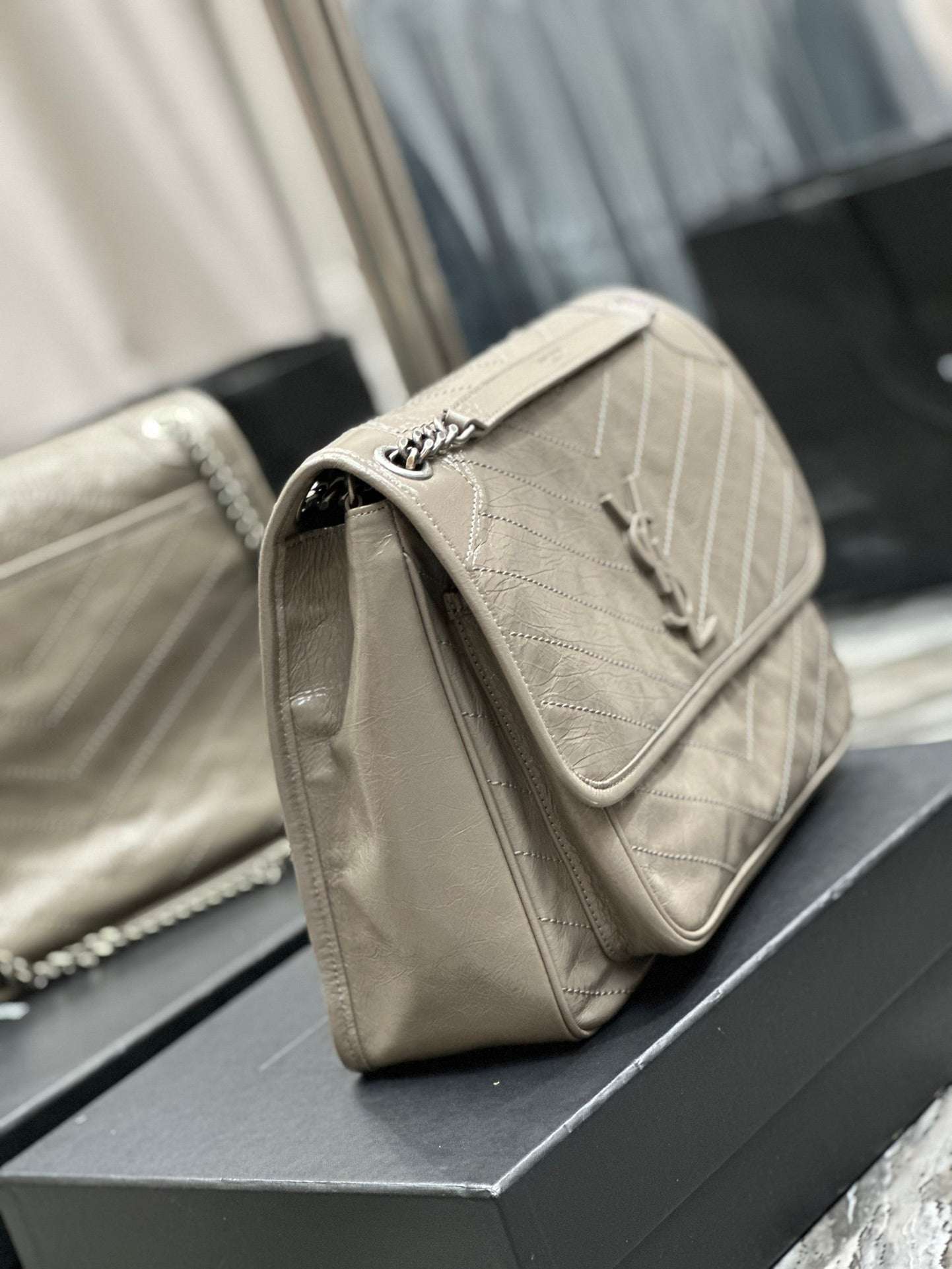 Ysl Saint Laurent Niki Bag Vintage Leather 32 - Griserik