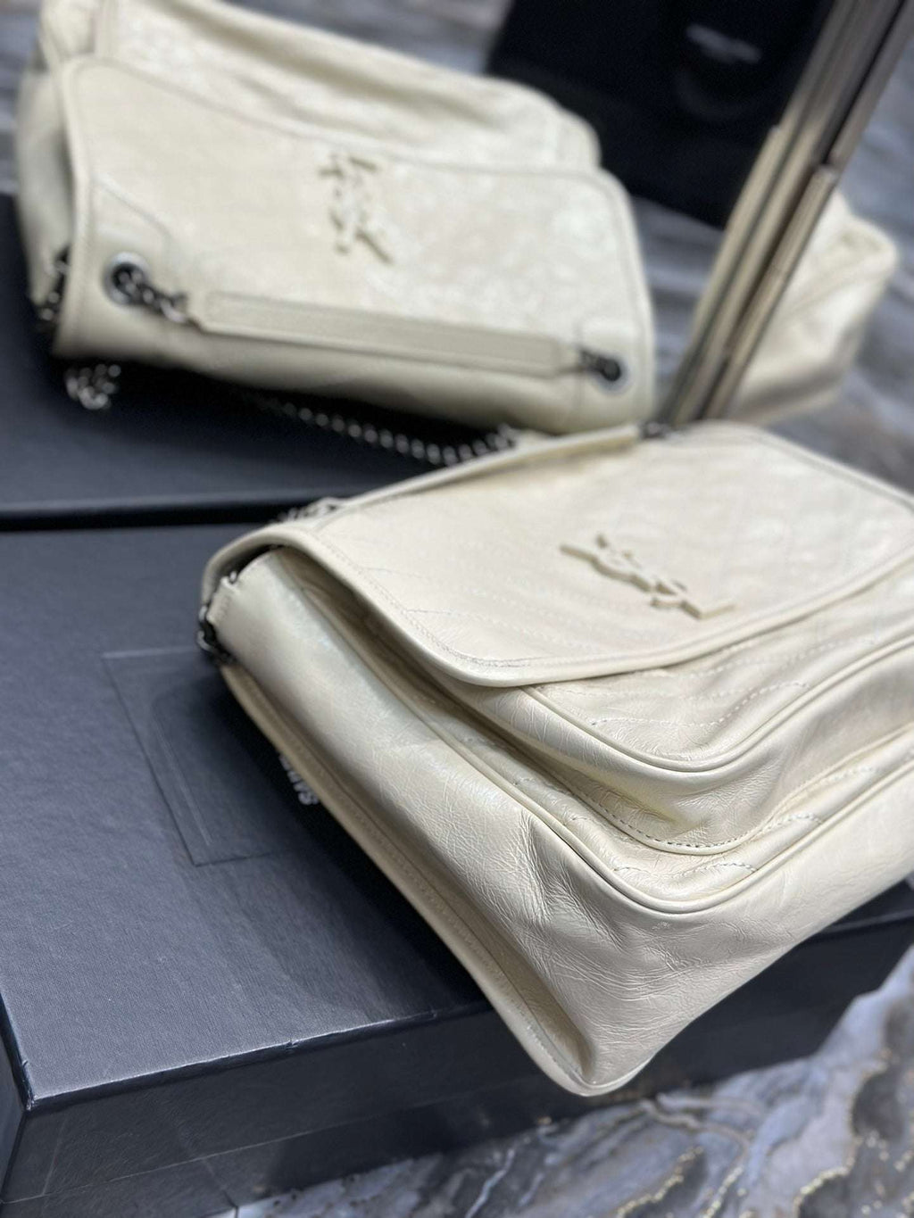 Ysl Saint Laurent Niki Bag Vintage Leather 32 - Griserik