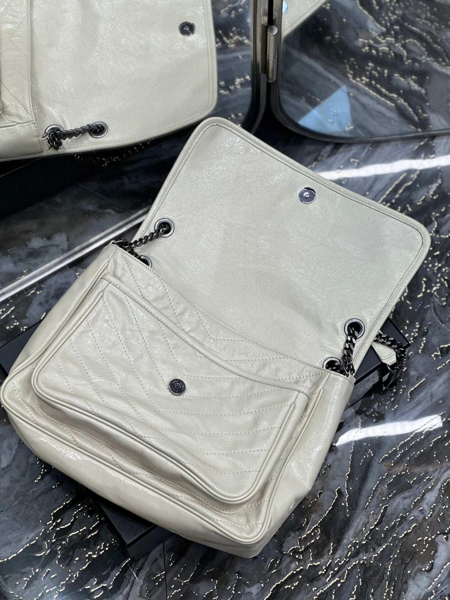 Ysl Saint Laurent Niki Bag Vintage Leather 32 - Griserik