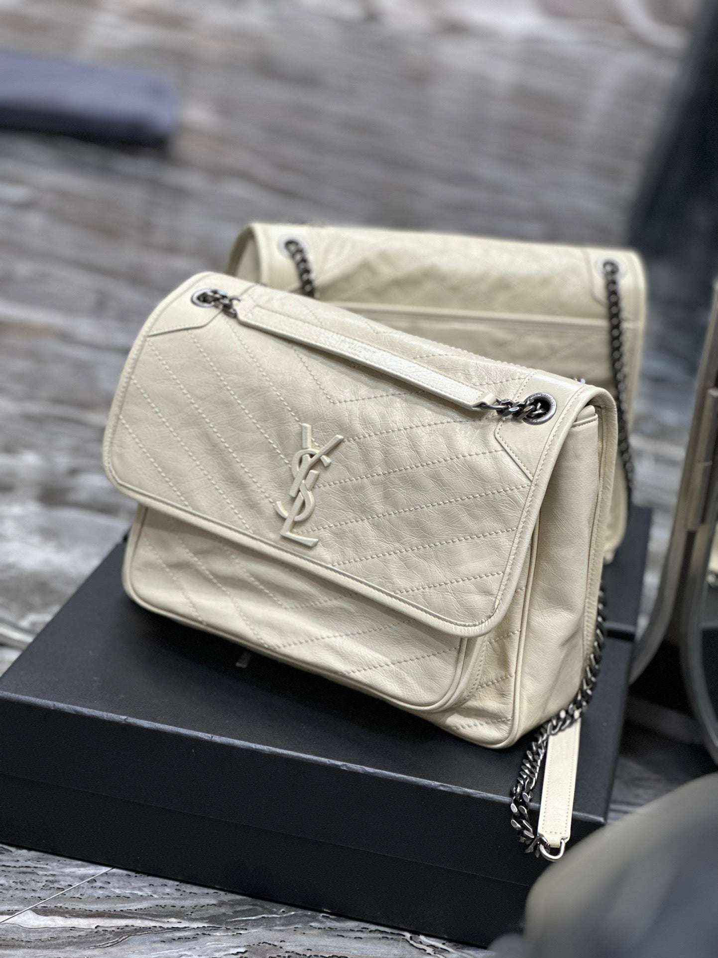 Ysl Saint Laurent Niki Bag Vintage Leather 32 - Griserik