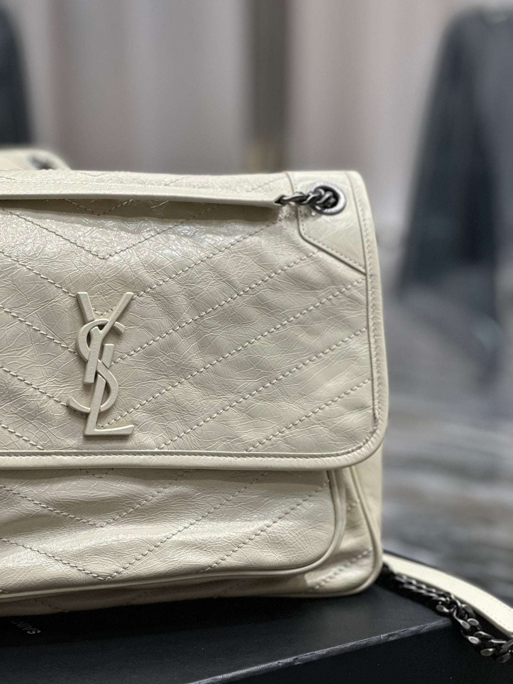 Ysl Saint Laurent Niki Bag Vintage Leather 32 - Griserik