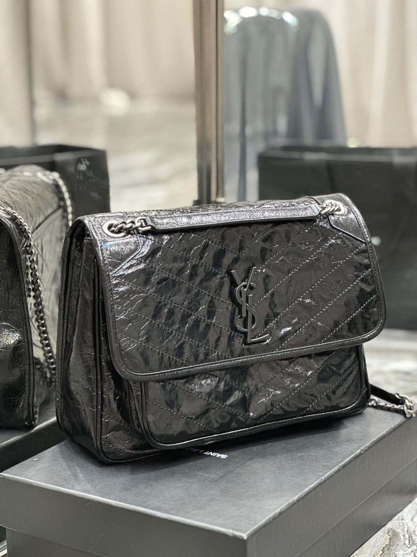 Ysl Saint Laurent Niki Bag Vintage Leather 32 - Griserik