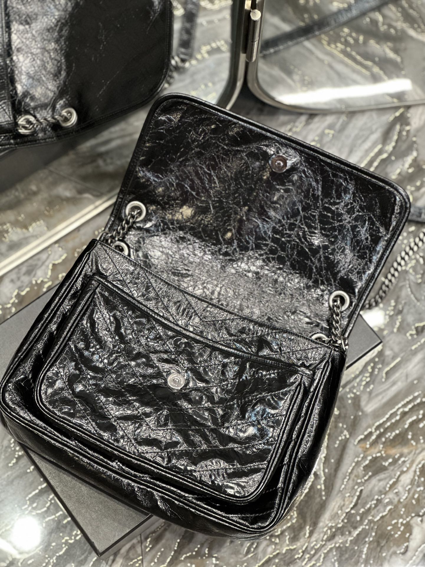 Ysl Saint Laurent Niki Bag Vintage Leather 32 - Griserik