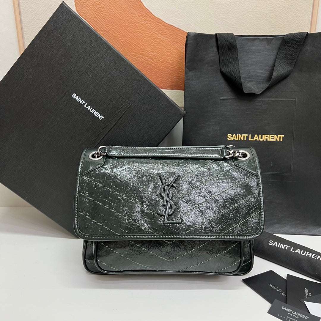 Ysl Saint Laurent Niki Bag Vintage Leather 28 - Griserik