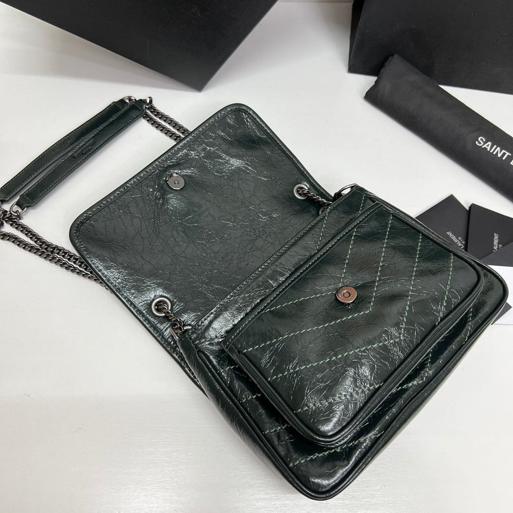 Ysl Saint Laurent Niki Bag Vintage Leather 21 - Griserik