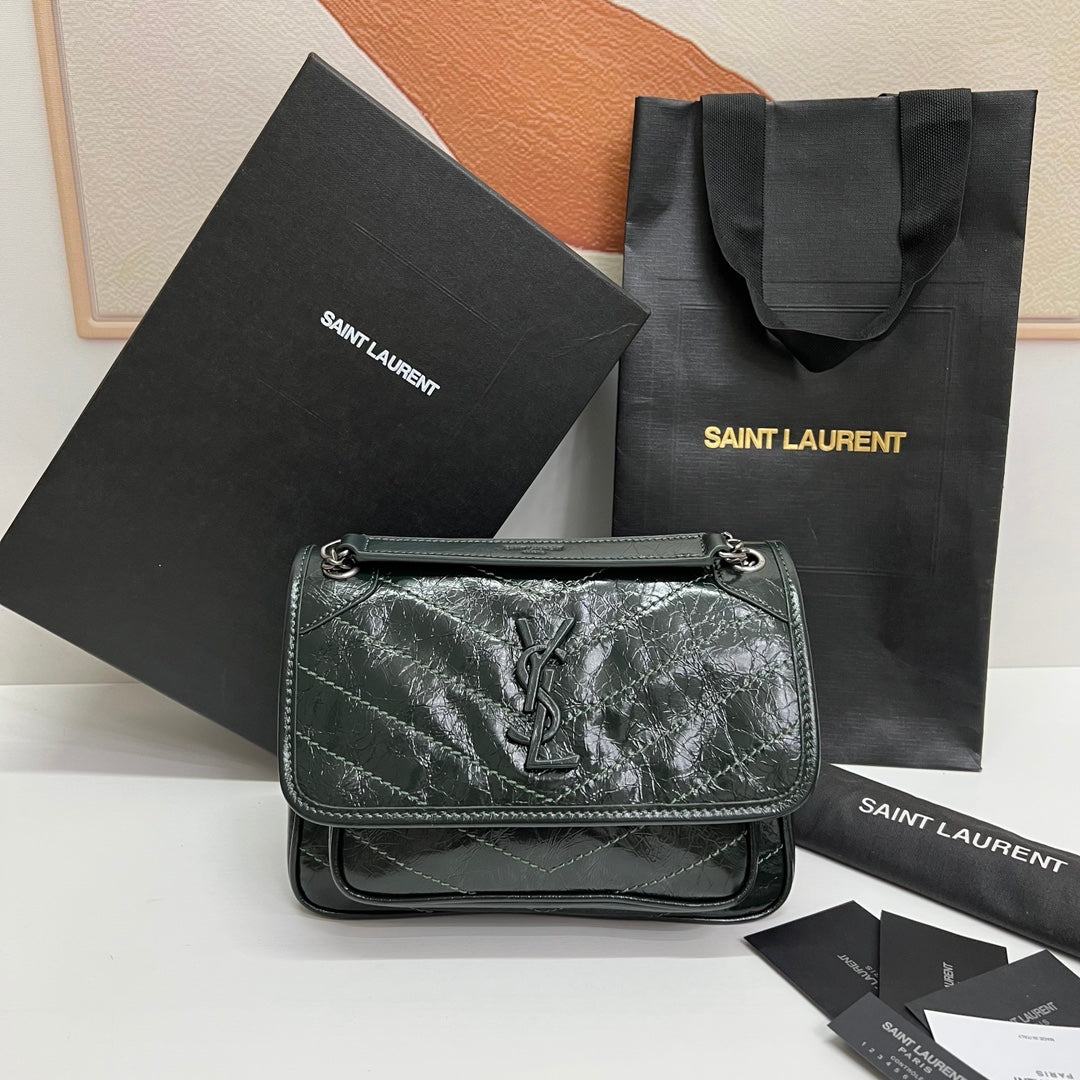 Ysl Saint Laurent Niki Bag Vintage Leather 21 - Griserik