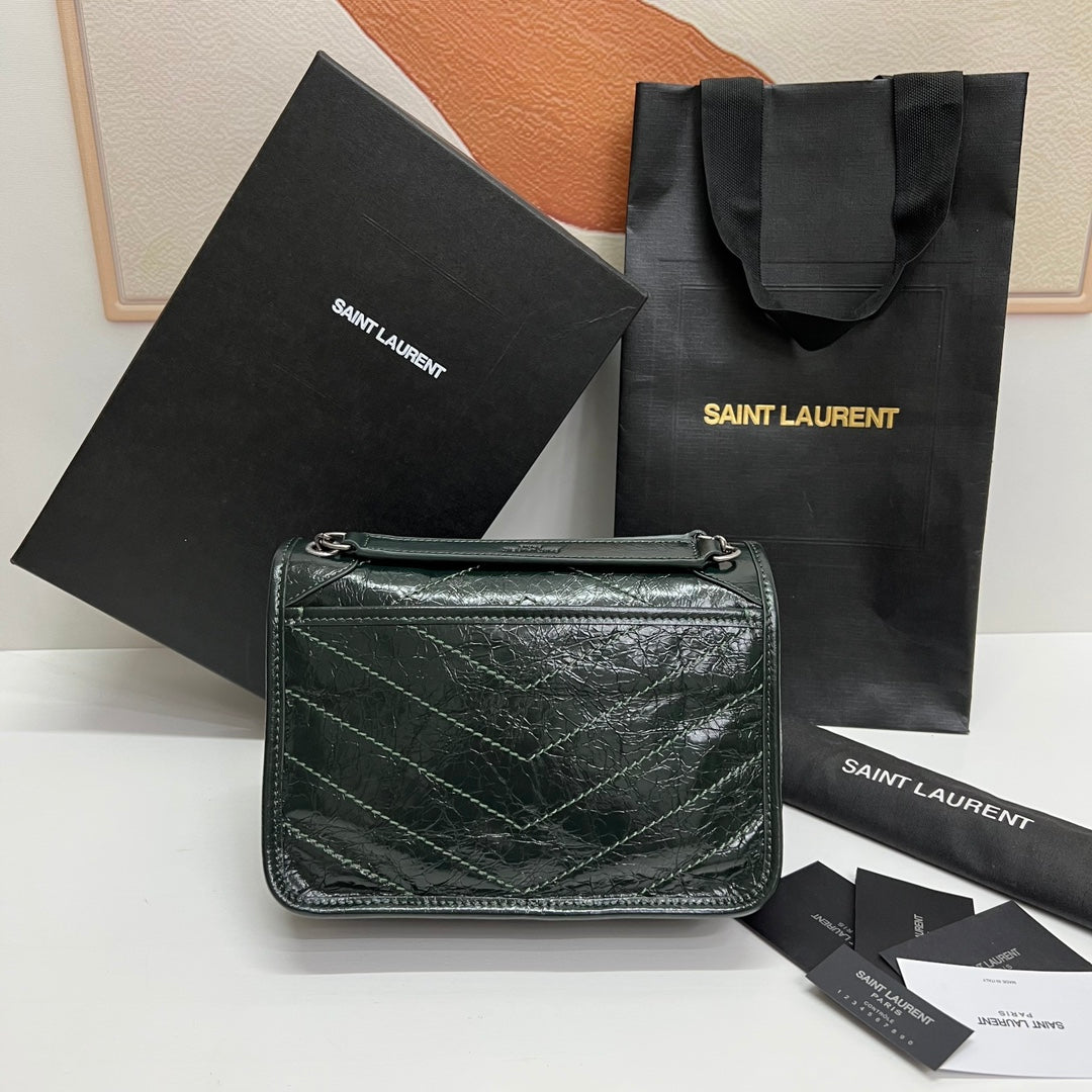 Ysl Saint Laurent Niki Bag Vintage Leather 21 - Griserik