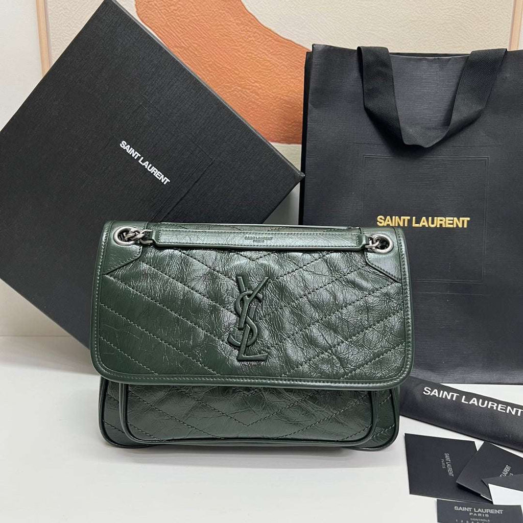 Ysl Saint Laurent Niki Bag Vintage Leather 28 - Griserik