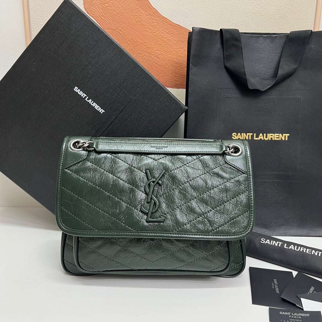 Ysl Saint Laurent Niki Bag Vintage Leather 28 - Griserik