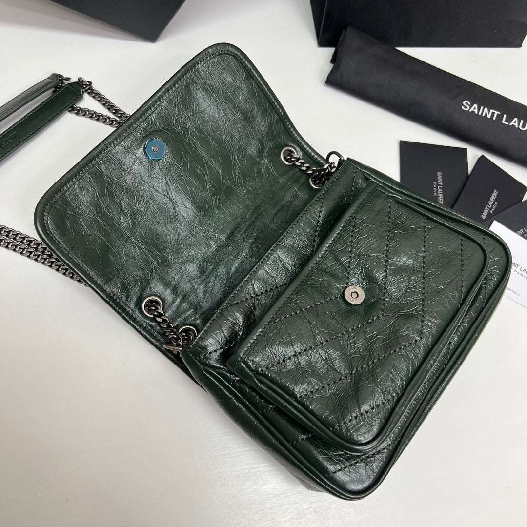 Ysl Saint Laurent Niki Bag Vintage Leather 21 - Griserik