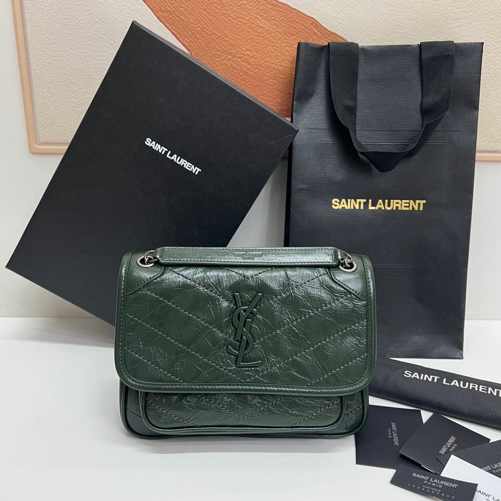 Ysl Saint Laurent Niki Bag Vintage Leather 21 - Griserik