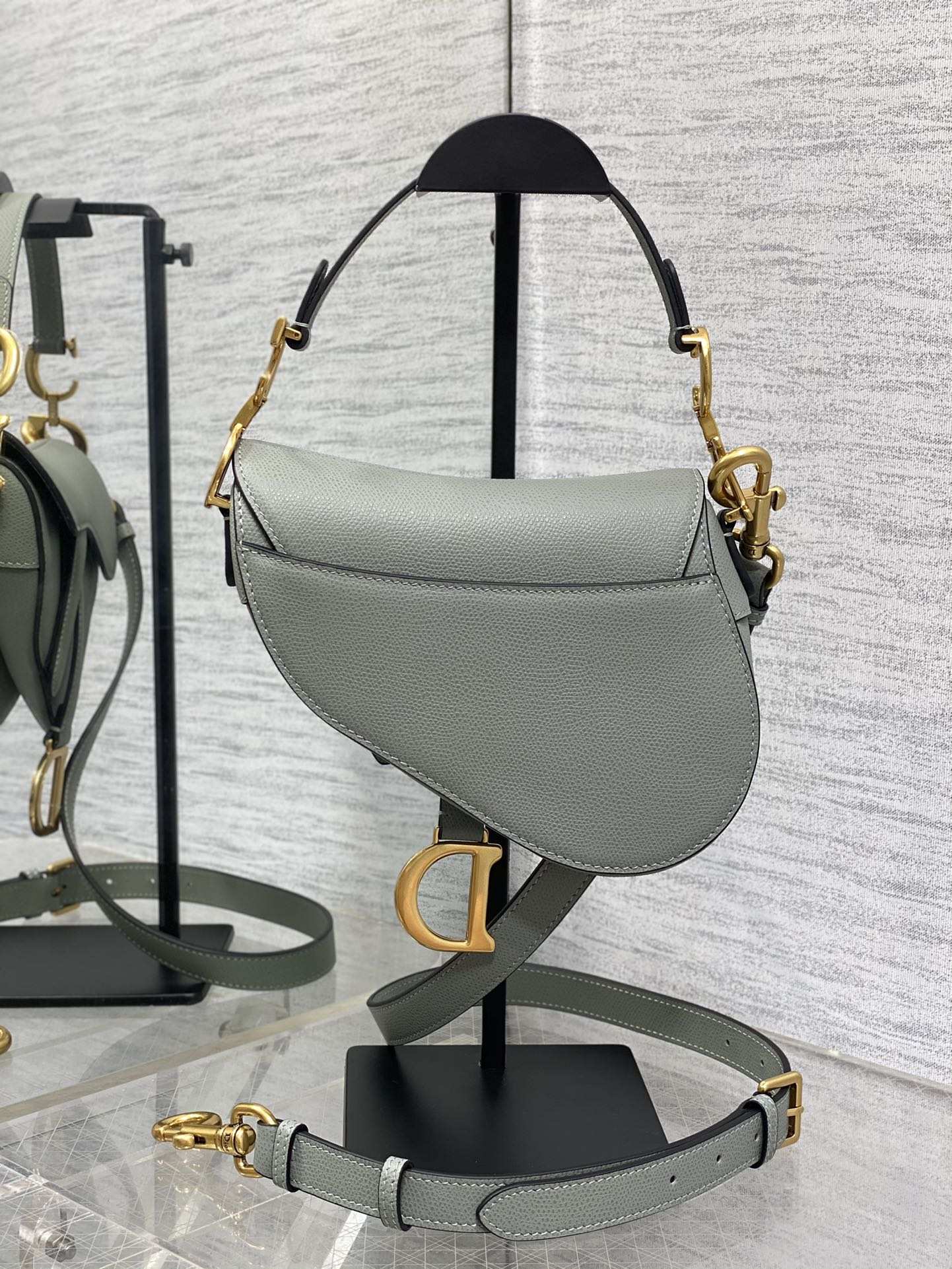 Dior Mini Saddle Bag - Griserik