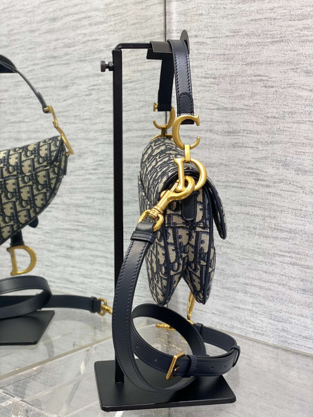 Dior Mini Saddle Bag - Griserik