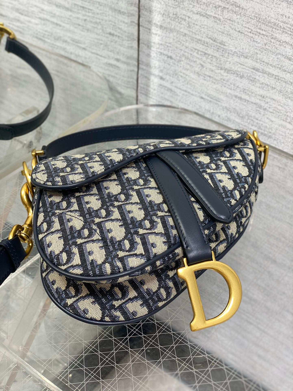 Dior Mini Saddle Bag - Griserik