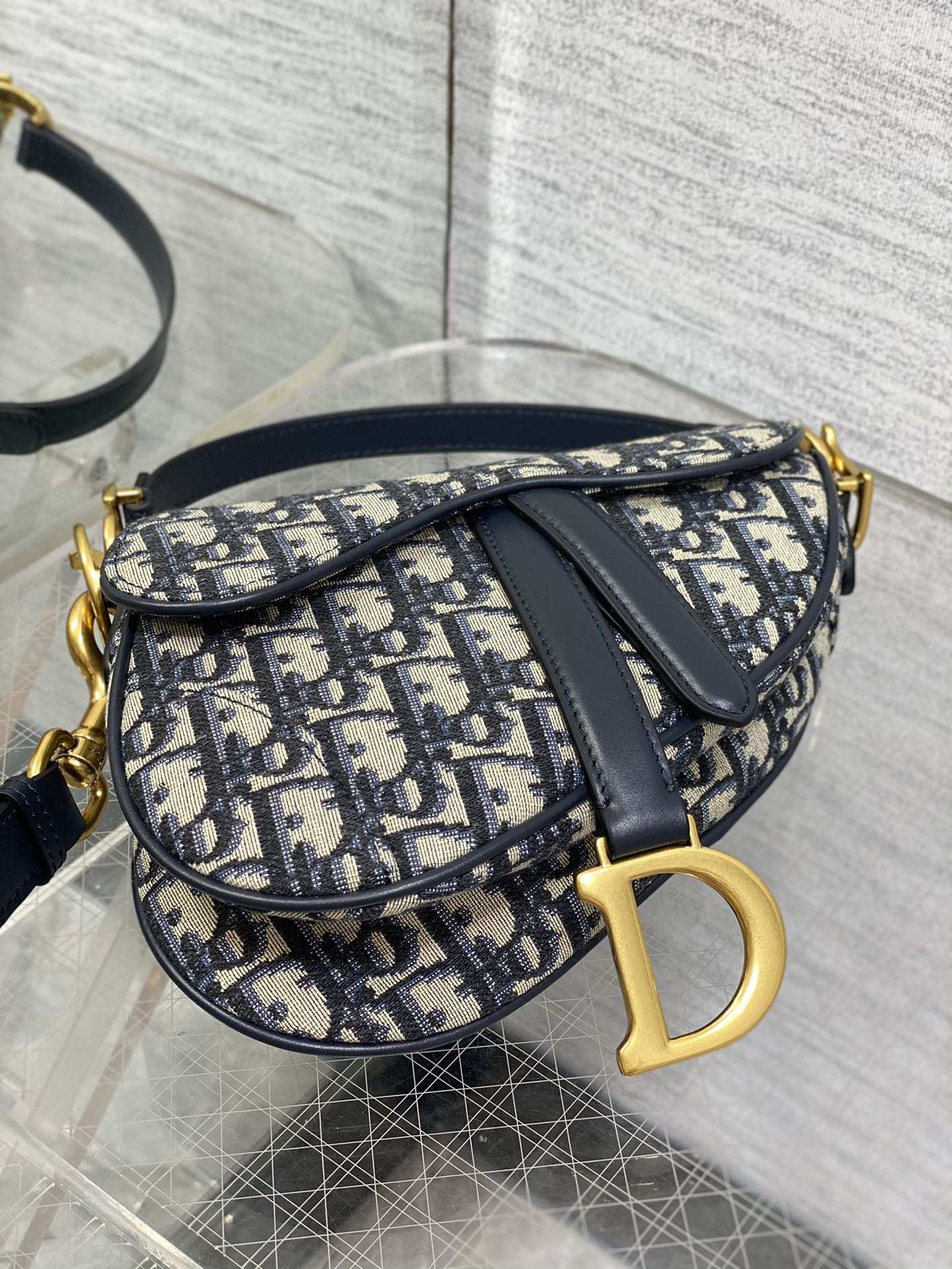 Dior Mini Saddle Bag - Griserik