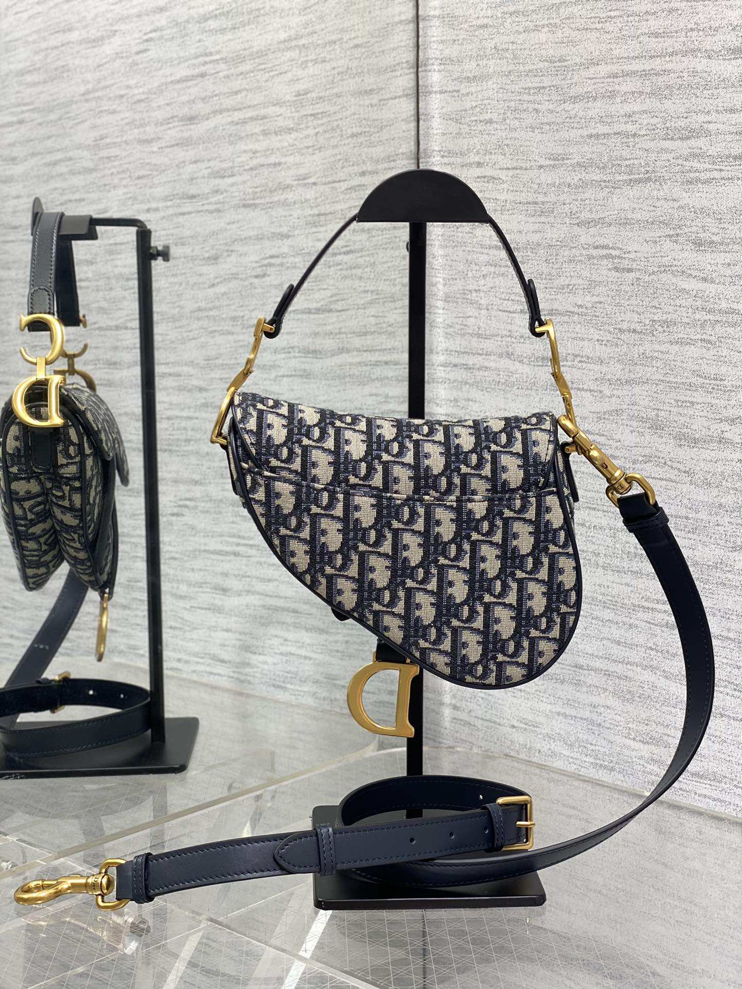 Dior Mini Saddle Bag - Griserik