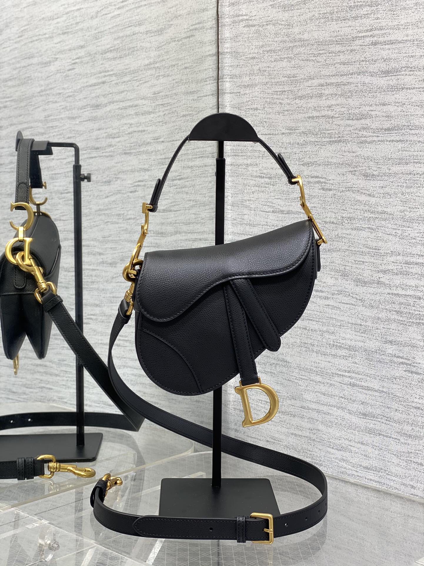 Dior Mini Saddle Bag - Griserik