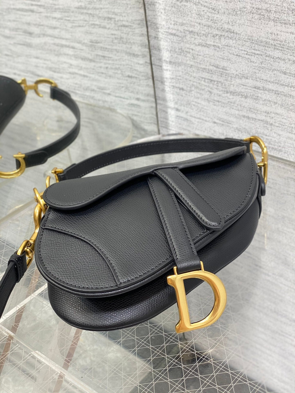 Dior Mini Saddle Bag - Griserik
