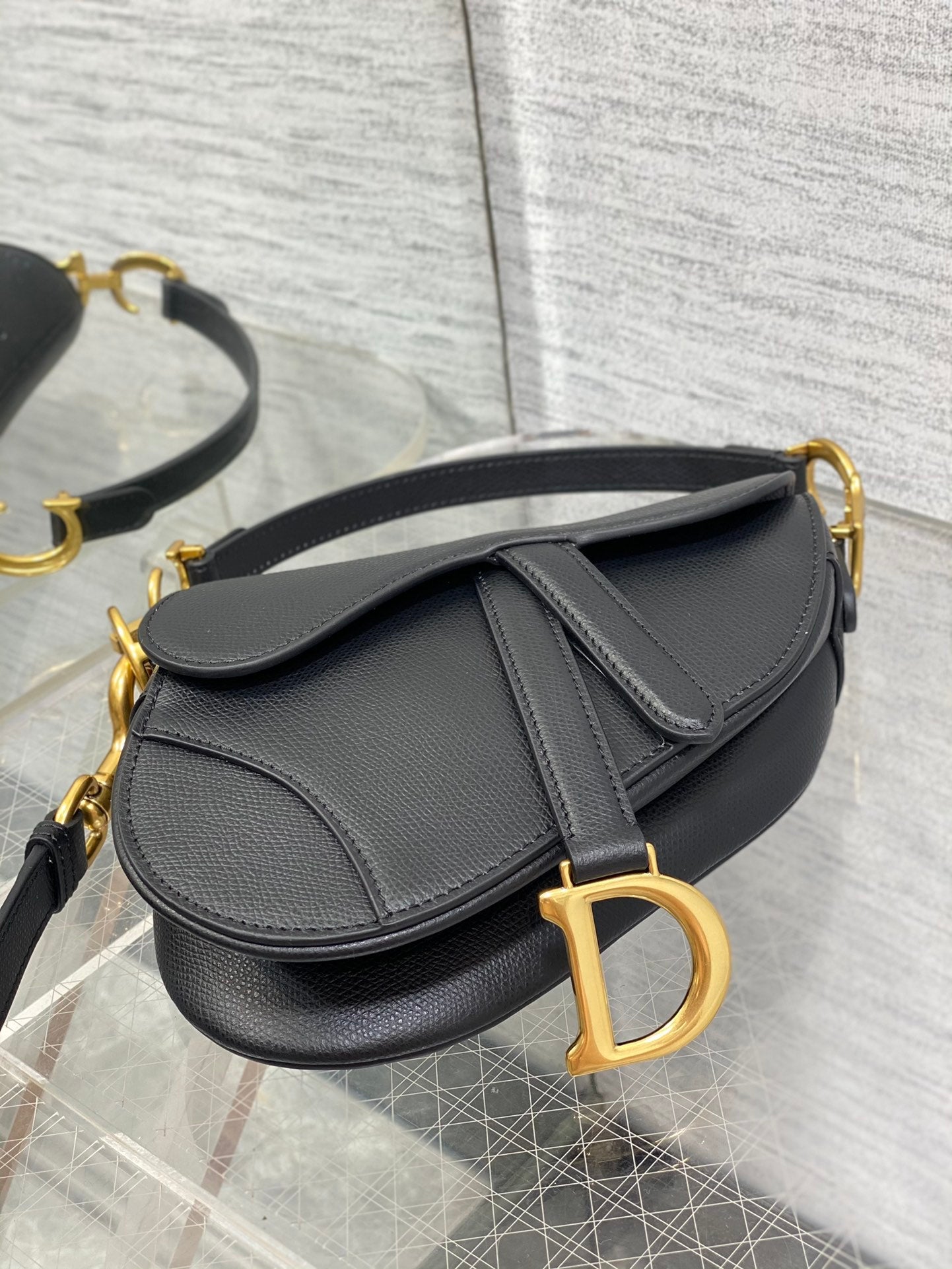Dior Mini Saddle Bag - Griserik