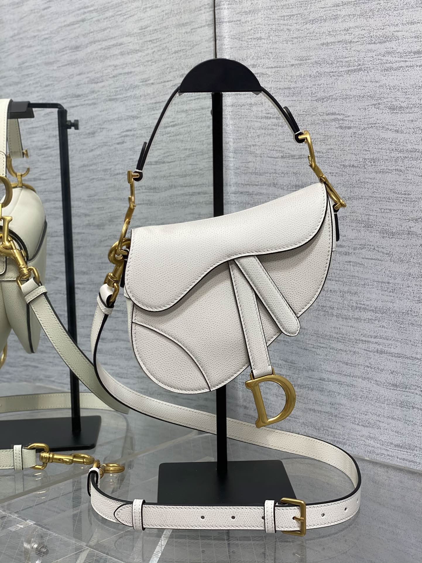 Dior Mini Saddle Bag - Griserik