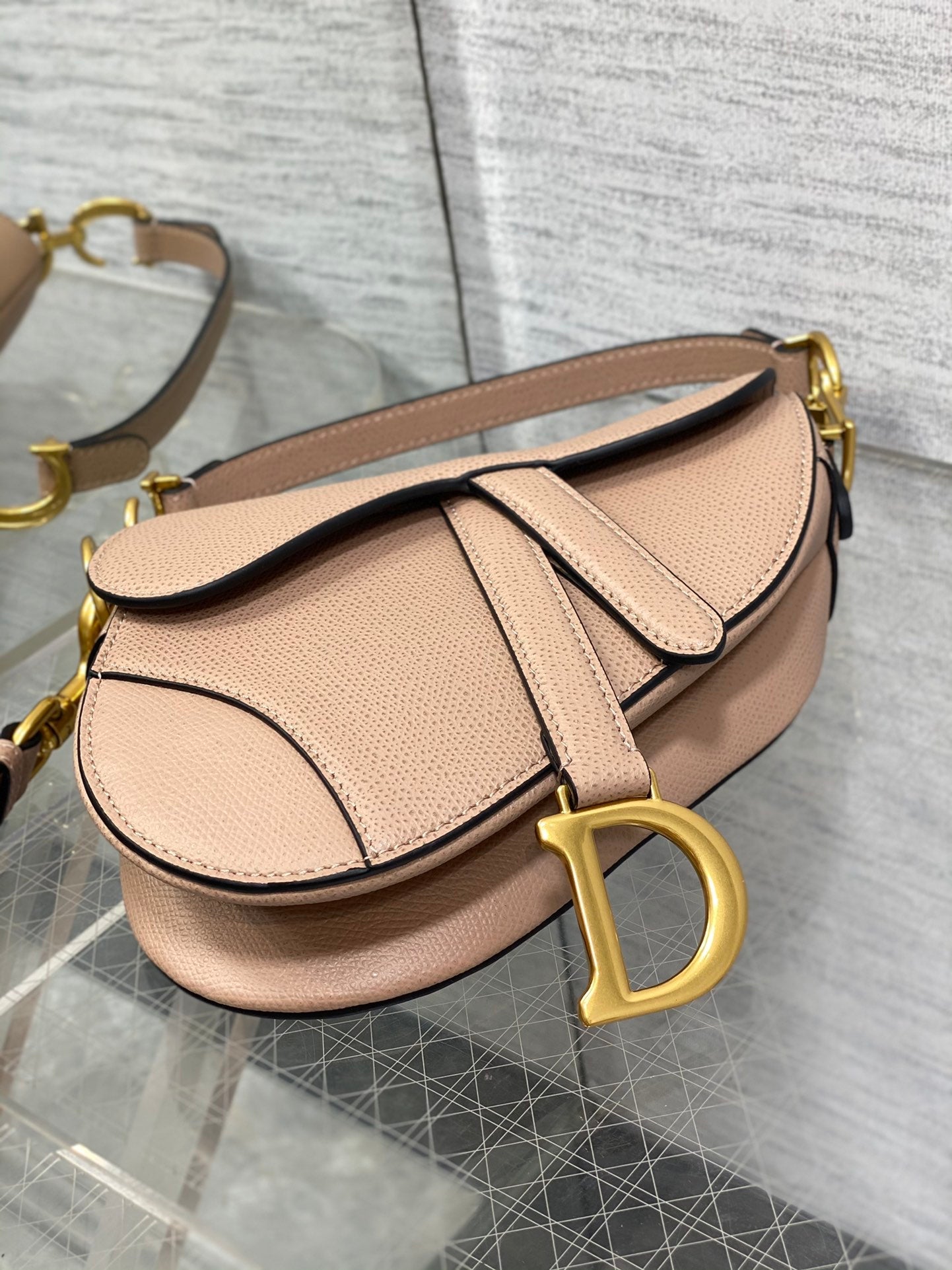 Dior Mini Saddle Bag - Griserik