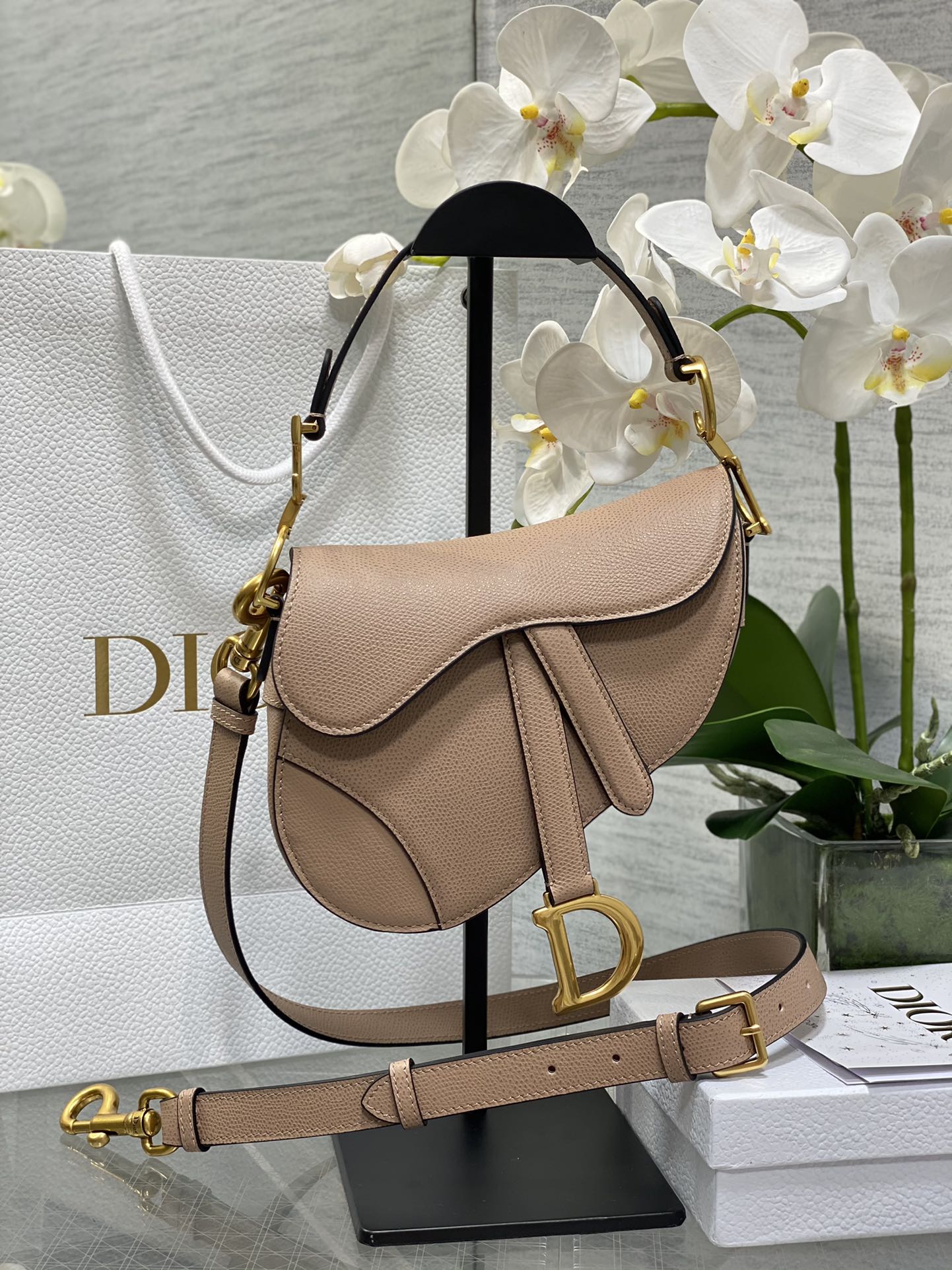 Dior Mini Saddle Bag - Griserik